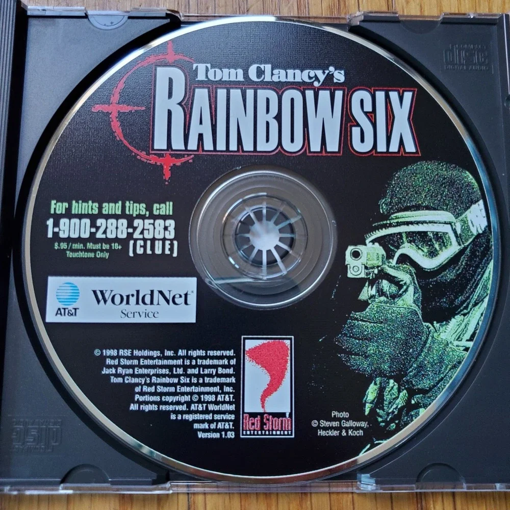 Tom Clancys Rainbow 6 pc video game 1998